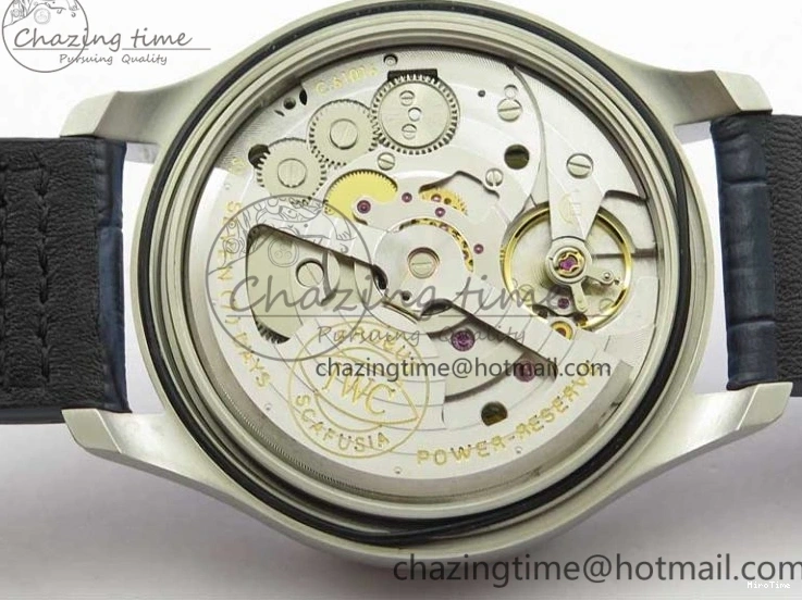 MIROTIME 0202 Supportive Big Pilot IW501008 “Boutique London” SS ZF Best Edition Blue Dial on Blue Leather Strap A 7106